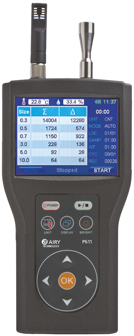 P611 Handheld Airborne Particle Counters