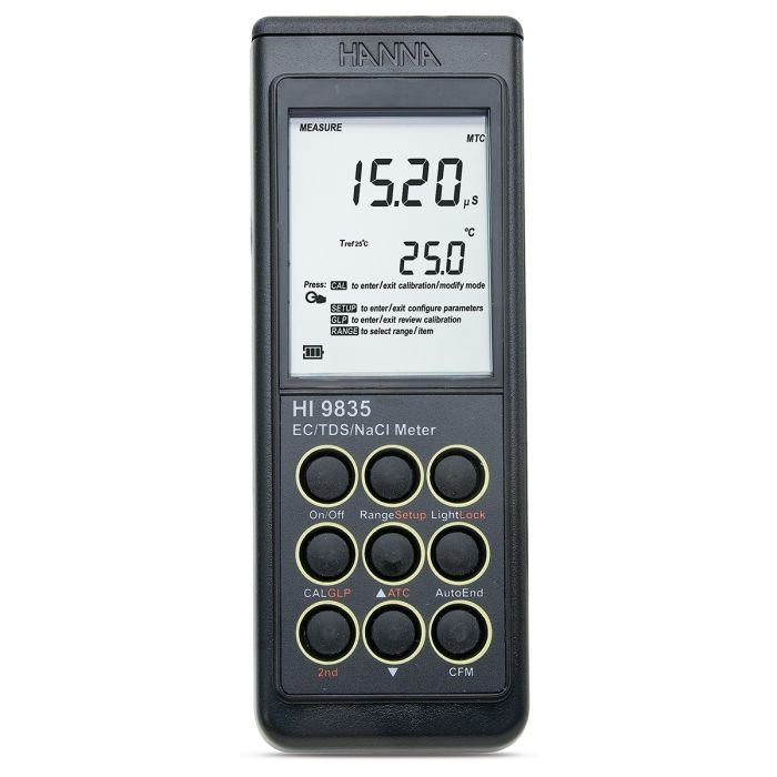 EC/TDS/NaCl/°C Portable Meter - HI9835