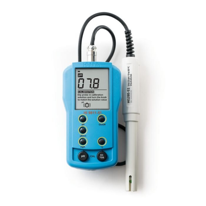 Portable pH/EC/TDS/Temperature Meter - HI9811-51