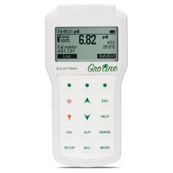 Professional GroLine Portable Soil pH Meter - HI98168