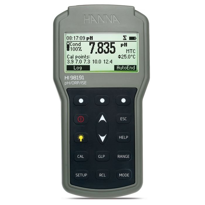 Professional Waterproof Portable pH/ORP/ISE Meter - HI98191