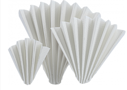 Folded filter papers, MN 612, Technical, Fast (10 s), Embossed