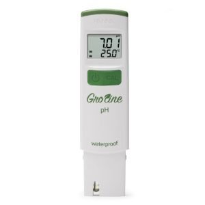 GroLine Waterproof pH Tester with 0.01 Resolution - HI98118