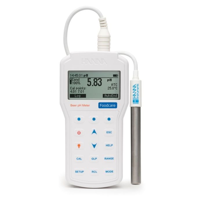 Professional Portable Beer pH Meter - HI98167