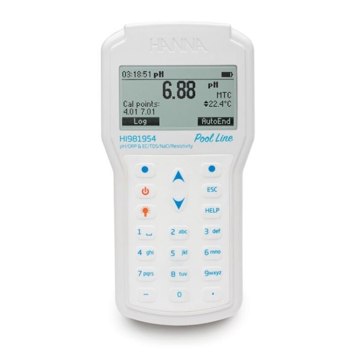 Pool Line Multiparameter Waterproof Portable pH/ ORP/EC/Temperature Meter - HI981954