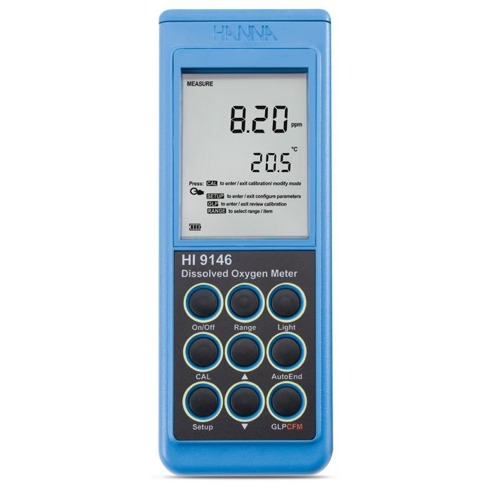 Portable Dissolved Oxygen Meter - HI9146-10m (32.8')