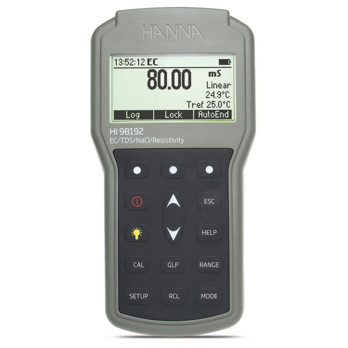 Waterproof Portable EC/TDS/Resistivity/Salinity Meter - METER ONLY! - (HI98192-03)