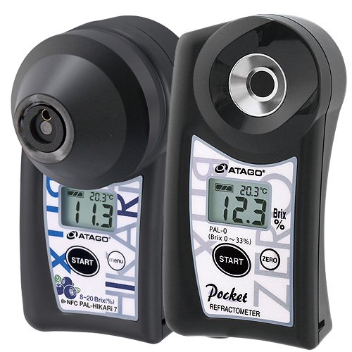 IR Brix Meter × Brix Meter PAL-HIKARi 7+PAL-0 (Blueberry)