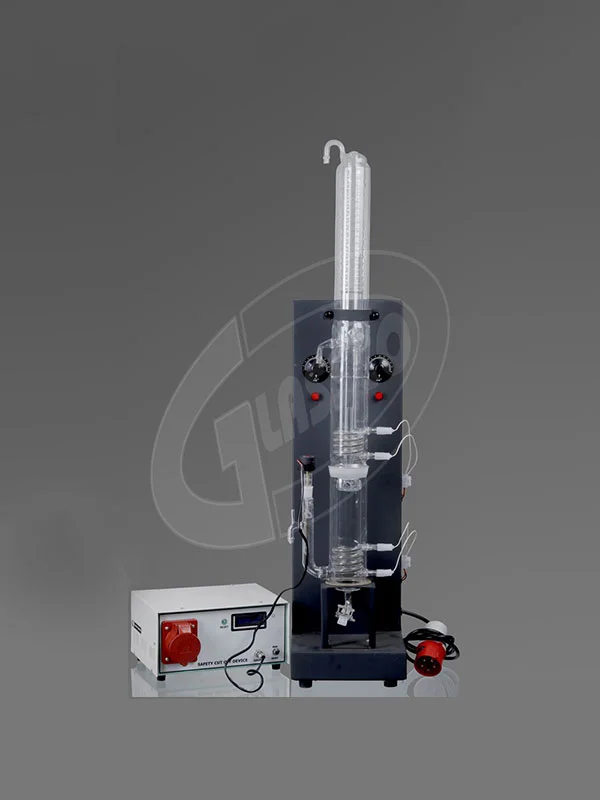All Quartz, Double Stage, Water Distillation Unit, Vertical Model, including Safety cutoff