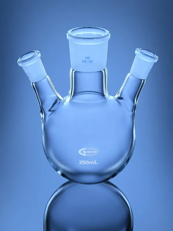 Flasks, Round Bottom, 3 Necks Angular