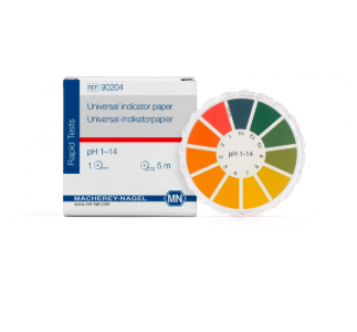 Universal indicator paper pH 1–14, reel