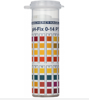 pH test strips, pH‑Fix 0–14 PT, fixed indicator