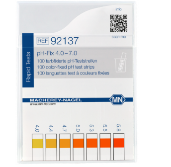 pH test strips, pH‑Fix 4.0–7.0, fixed indicator